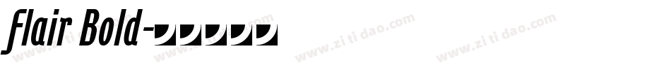 Flair Bold字体转换